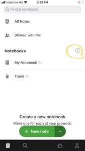 Új Evernote névjegy létrehozása